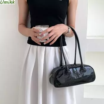 Женская модная сумка на плечо из искусственной кожи, универсальная сумка для подмышек, однотонная сумка для отдыха под мышками, женская сумка для поездок на работу вино красного