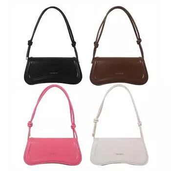 Женская модная сумка на плечо из искусственной кожи, простая сумка для подмышек, однотонная, мягкая, для отпуска, седло, дизайнерская роскошная сумка через плечо Bolsa чёрный