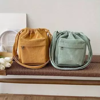 Женская модная сумка-тоут, мягкая сумка на плечо, сумка на шнурке, маленький кошелек, сумка-мессенджер, мягкий накладной кошелек, дорожная сумка-ведро белый