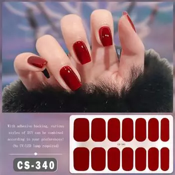 Женская модная тематическая наклейка для ногтей, самоклеящаяся водостойкая гелевая пленка для ногтей с блестками, легко наносится и снимается, аксессуары для ногтей