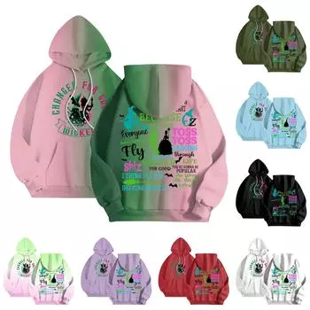 Женская модная толстовка с длинным рукавом и принтом букв, с капюшоном, завязками на завязках, с карманами, толстовка сверху L армия зеленый