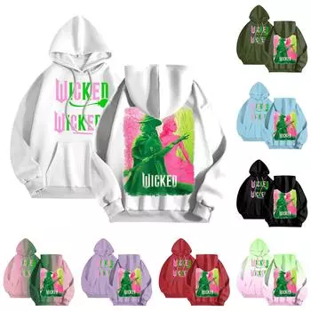 Женская модная толстовка с длинным рукавом и принтом букв, с капюшоном, завязками на завязках, с карманами, толстовка сверху XXL