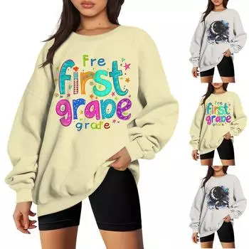 Женская модная толстовка с капюшоном и длинным рукавом с принтом листьев регби L