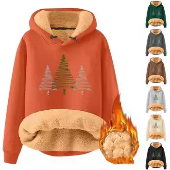 Женская модная толстовка с капюшоном, утепленная, свободная, с принтом XXXL коричневый