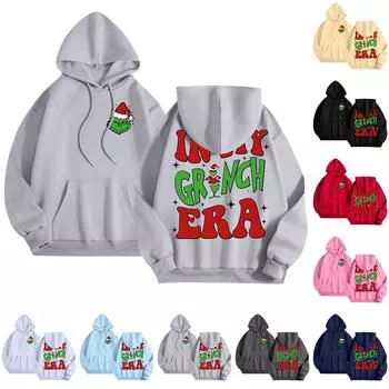 Женская модная толстовка с принтом, повседневная толстовка с капюшоном и карманами L бежевый