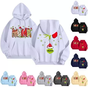 Женская модная толстовка с принтом, повседневная толстовка с капюшоном и карманами XL синий