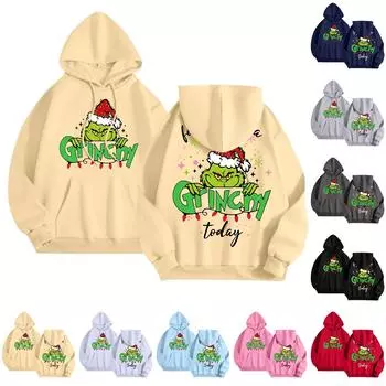 Женская модная толстовка с принтом, повседневная толстовка с капюшоном и карманами M