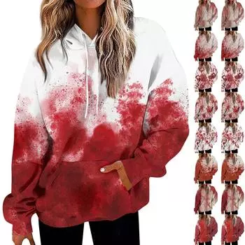 Женская модная толстовка с принтом, повседневная толстовка с капюшоном и карманами L верблюд