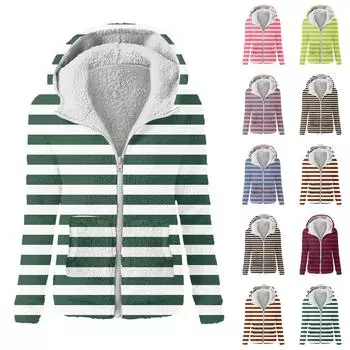 Женская модная толстовка с принтом, свободная плюшевая куртка с капюшоном на молнии L чёрный