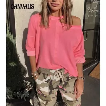 Женская модная толстовка весна-лето Топ S чёрный