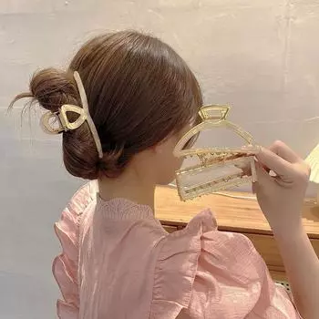 Женская модная заколка в виде когтей, акриловая большая заколка для волос для девочек, заколка в виде акулы, головные уборы, элегантные аксессуары для волос Русалки