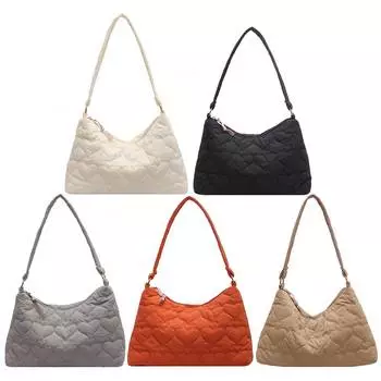 Женская модная женская сумка, однотонная стеганая сумка подмышками, тканевая для подарка на день рождения хаки