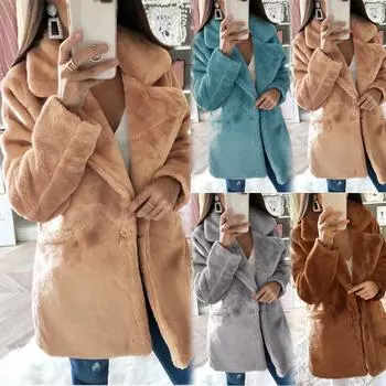 Женская модная зимняя теплая толстая куртка с однотонными карманами, куртка, кардиган L