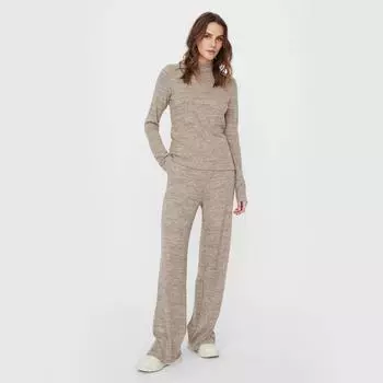 Женская мягкая футболка с длинным рукавом и воротником-стойкой VERO MODA