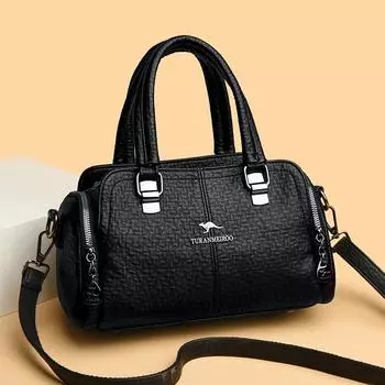 Женская мягкая кожаная сумка Locomotive, сумки через плечо, большая вместительная сумка