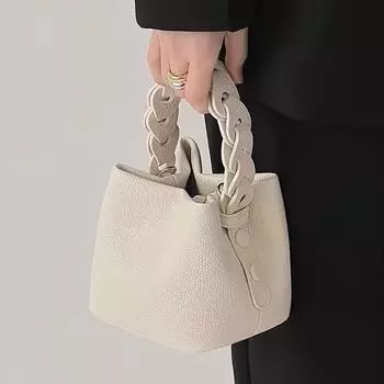 Женская мягкая кожаная сумка, однотонная, универсальная, мини-сумка через плечо, простая и милая, маленькая квадратная женская сумка