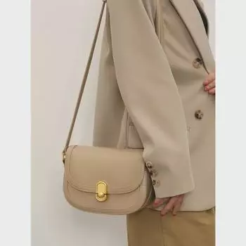 Женская мягкая кожаная сумка-седло — универсальный летний стиль, модный дизайн подмышкой и через плечо