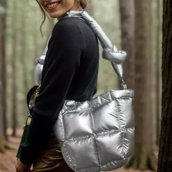 Женская мягкая нейлоновая сумка-тоут из хлопка на плечо, дизайнерская сумка-шоппер