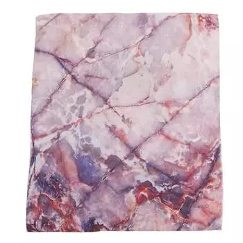 Женская мягкая шаль с рисунком сиреневый/фиолетовый