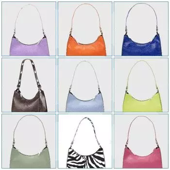 Женская Мягкая Сумка Багет Тренд Мода Лето 2023