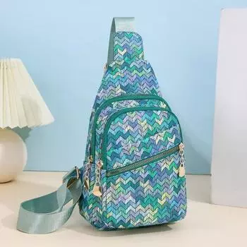 Женская нагрудная сумка через плечо, новый корейский стиль, стильная универсальная, вместительная, многослойная, износостойкая нагрудная сумка