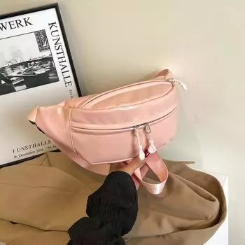 Женская нагрудная сумка из искусственной кожи, простая спортивная сумка через плечо в форме капли, мужская/женская коричневый