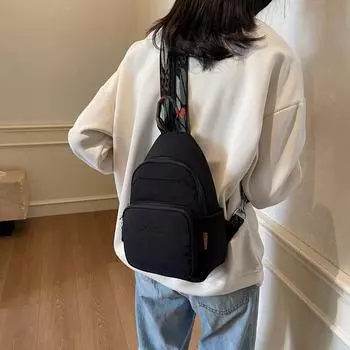 Женская нагрудная сумка, многофункциональный небольшой рюкзак, легкая сумка через плечо, три варианта использования бежевый