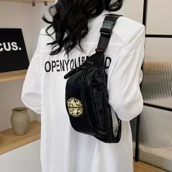 Женская нагрудная сумка с вышивкой в китайском стиле, корейская версия, повседневная нагрудная сумка, сумка на одно плечо, модная сумка через плечо, поясная сумка с защитой от брызг
