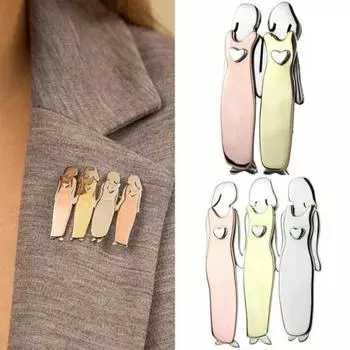 Женская нагрудник из элегантного сплава с защитой от выцветания 3 Sisters