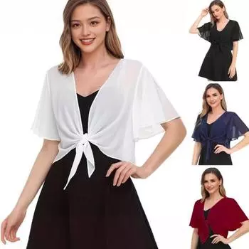 Женская накидка-топ, однотонная рубашка со шнуровкой, защита от солнца, тонкая дышащая одежда для защиты от ультрафиолета S белый