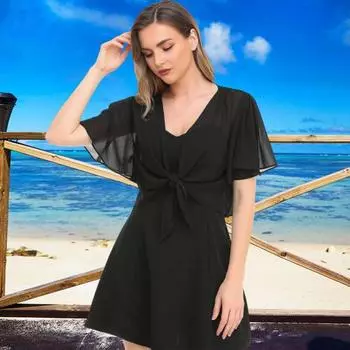 Женская накидка-топ, однотонная рубашка со шнуровкой, защита от солнца, тонкая дышащая одежда для защиты от ультрафиолета M белый