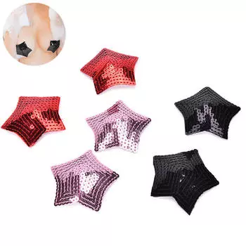 Женская наклейка с кисточкой и звездой для груди, веганская крышка для сосков 7*7CM