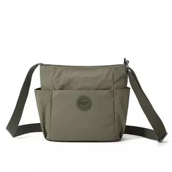 Женская наплечная сумка большой вместимости, сумка кроссбоди, легкая водоотталкивающая нейлоновая сумочка армия зеленый