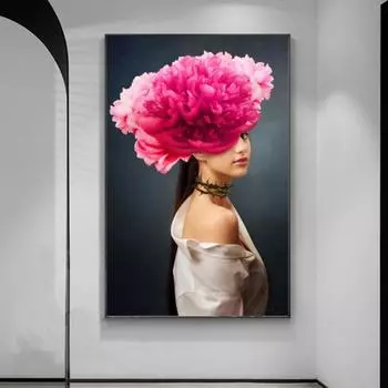 Женская настенная живопись маслом Скандинавская сексуальная печать плакатов 21cm30cm NoFrame