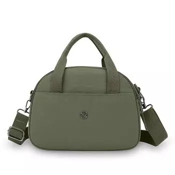 Женская нейлоновая сумка через плечо, маленькая квадратная сумка, однотонная сумка зелёный