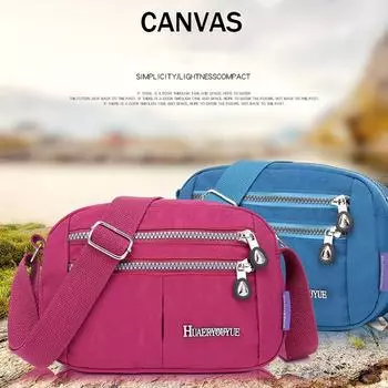 Женская нейлоновая сумка через плечо Водонепроницаемая элегантная повседневная сумка для покупок чёрный