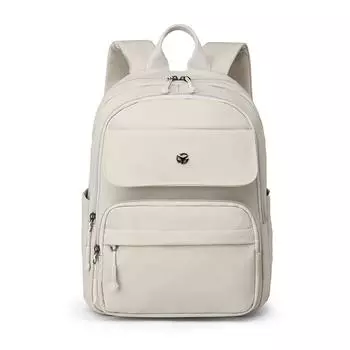 Женская нейлоновая сумка, легкий однотонный школьный рюкзак для школьников чёрный