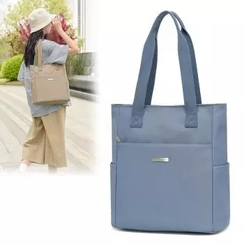 Женская нейлоновая сумка-тоут, легкая сумка через плечо, большая вместимость, сумка для мамы хаки