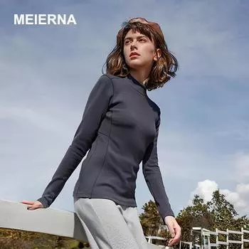 Женская немецкая бархатная терморубашка: Трехмерная, улучшающая кожу, высококачественная одежда для осени/зимы. L 120-135 catties