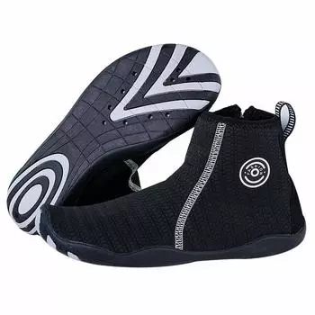 Женская Нескользящая пляжная обувь с высоким берцем, обувь для плавания на молнии, летняя быстросохнущая дышащая обувь для фитнеса для пар 35