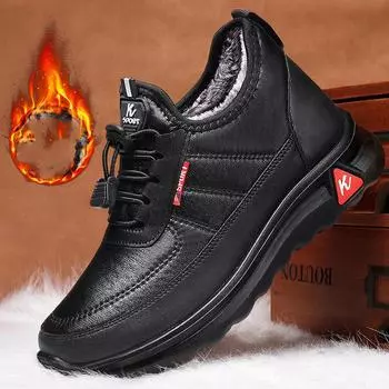 Женская нескользящая теплая спортивная обувь для пожилых людей Зимняя теплая обувь Теплая обувь 44