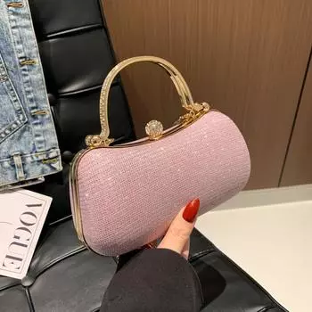 Женская нежная модная сумка, весенняя универсальная сумка через плечо, цепочка, маленькая квадратная сумка для женщин золотой