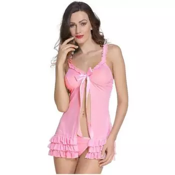 Женская ночная рубашка Ladysta Baby Doll, свободный размер (С, М, Л) Freesize -(S M L) розовый