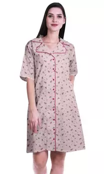 Женская ночная рубашка Moomaya для сна с принтом для сна Nightdress-S-XXL 2XL детские розовый