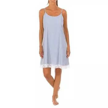 Женская ночная рубашка на пуговицах с круглым вырезом JJBCH1510 M синий