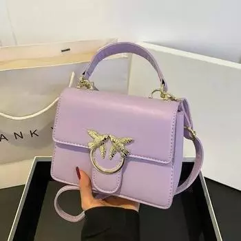 Женская новая большая вместительная ретро сумка через плечо маленькая квадратная сумка bacchus ласточка однотонная сумка через плечо