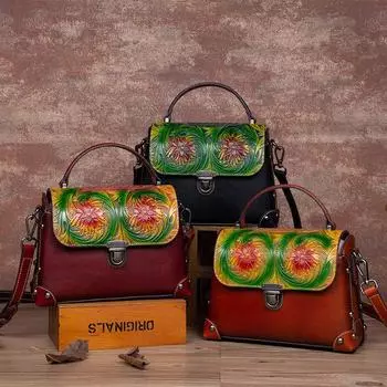 Женская новая кожаная сумка с диагональным крестом, маленький носок, многослойная сумка из коровьей кожи, винтажная черный серый