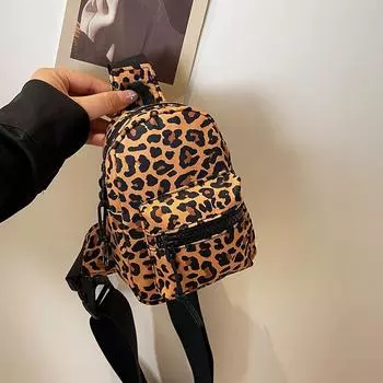 Женская новая маленькая сумка с леопардовым принтом, через плечо, мини-сумка с принтом для женщин