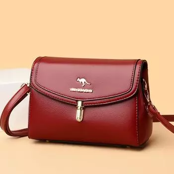 женская новая мода среднего возраста дама мать городской простой плечо мессенджер женская сумка чёрный