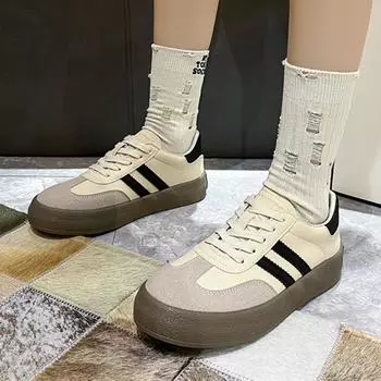 Женская новая модная повседневная дизайнерская обувь, уличные кроссовки на платформе со шнуровкой для женщин, женская удобная универсальная спортивная обувь 35